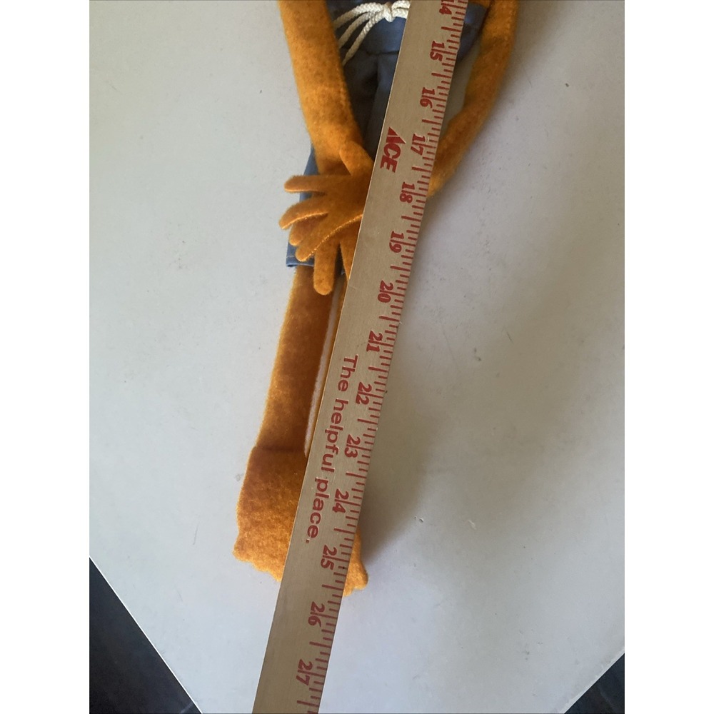 Fisher-Price Animal Muppet Puppet Doll Jim Henson 1970's? Vintage Orange Pink - Picture 11 of 14